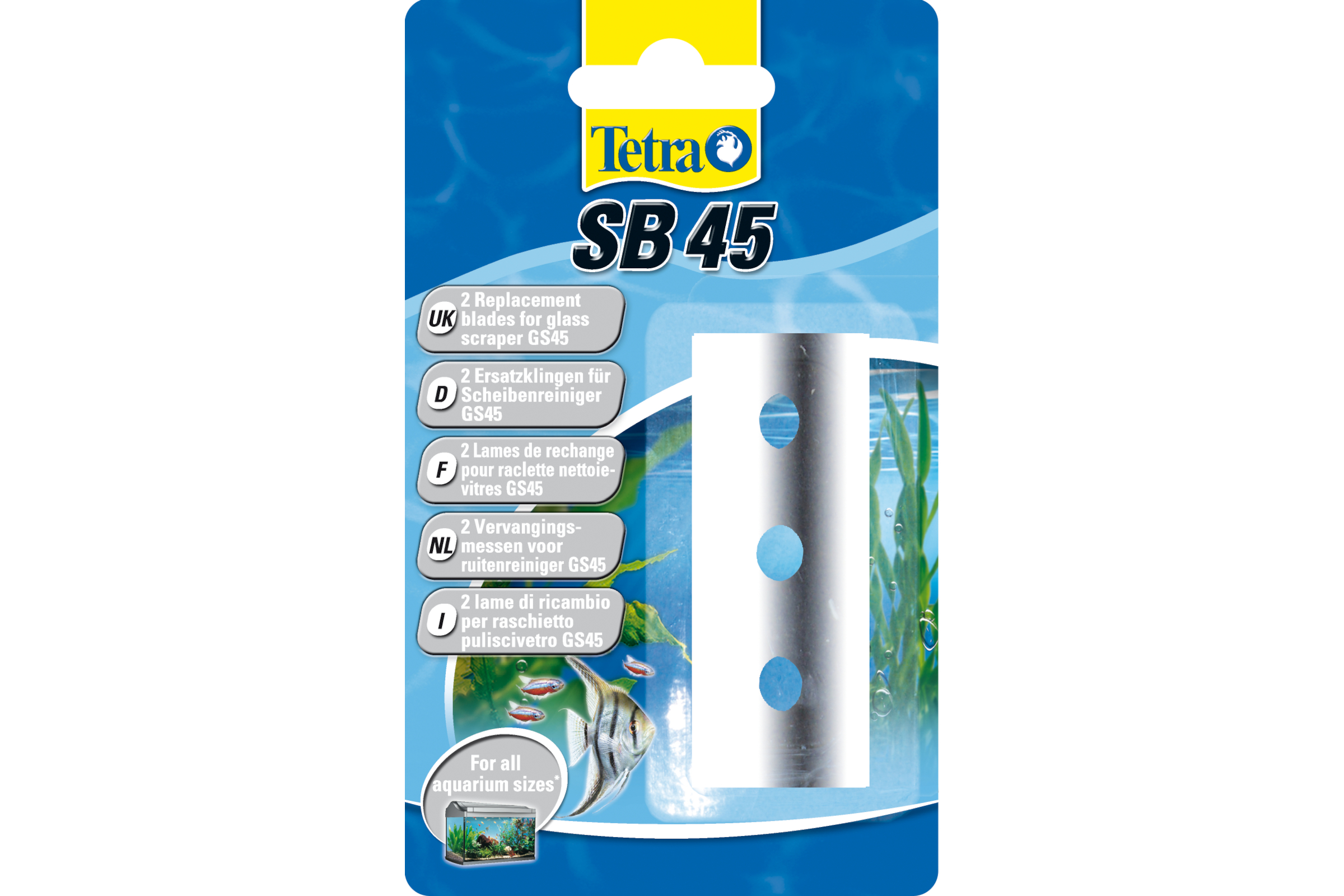 Tetra GS 45 Ersatzklingen für Scheibenreiniger, 2 Stück